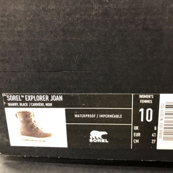 Sorel Women's Explorer Joan, Quarry Winter Boots, Size 10 M. - Picture 5 of 5